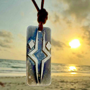 Ashoka Tano necklace Fulcrum Star Wars Fan art pendant Stainless steel Hnamde in USA