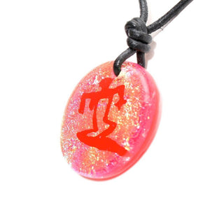 Surfer Necklace with Hawaiian Petroglyph Glass Art Pendant - Zulasurfing Jewelry
 - 2