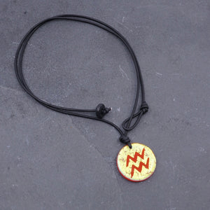 Aquarius zodiac necklace