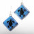 Sea turtle Dichroic glass Earrings - Zulasurfing Jewelry
