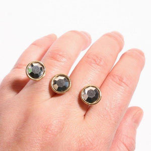 Amazing 2 finger and swarovski crystal ring - Zulasurfing Jewelry
 - 2