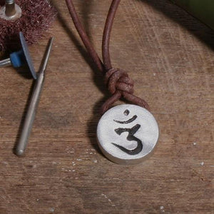 OM necklace Sanskrit symbol Hindu Yoga Reiki Art Surfer necklace - Zulasurfing Jewelry
 - 2
