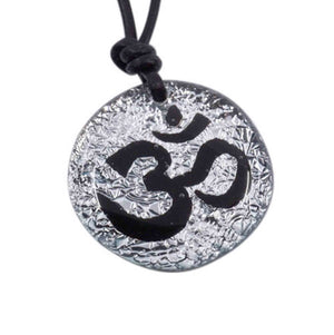 OM Pendant Made of Dichroic Glass