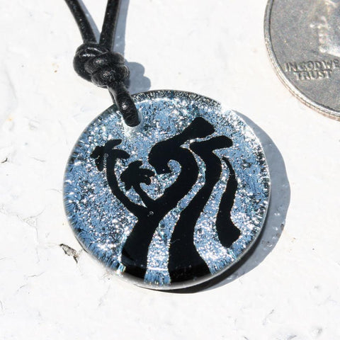 Dichroic glass jewelry - Zulasurfing Studios