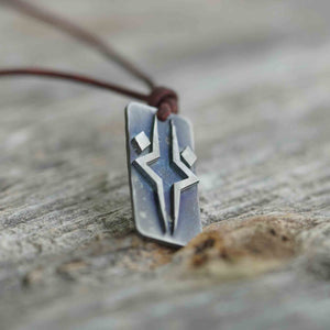 Ashoka Tano necklace Fulcrum Star Wars Fan art pendant Stainless steel Hnamde in USA