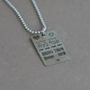 bring them home now necklace military dog tag  made of stainless steel with laser engraving  
