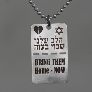 bring them home now necklace military dog tag  made of stainless steel with laser engraving  