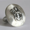 Virgo zodiac ring, handmade sterling silver