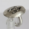Virgo zodiac ring, handmade sterling silver