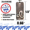 Leo zodiac necklace, rustic waterproof stainless steel pendant