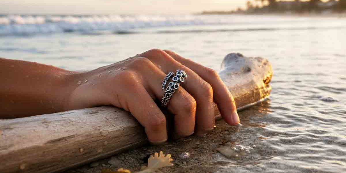 octopus tentacle jewelry and sea life jewelry by zulasurfing