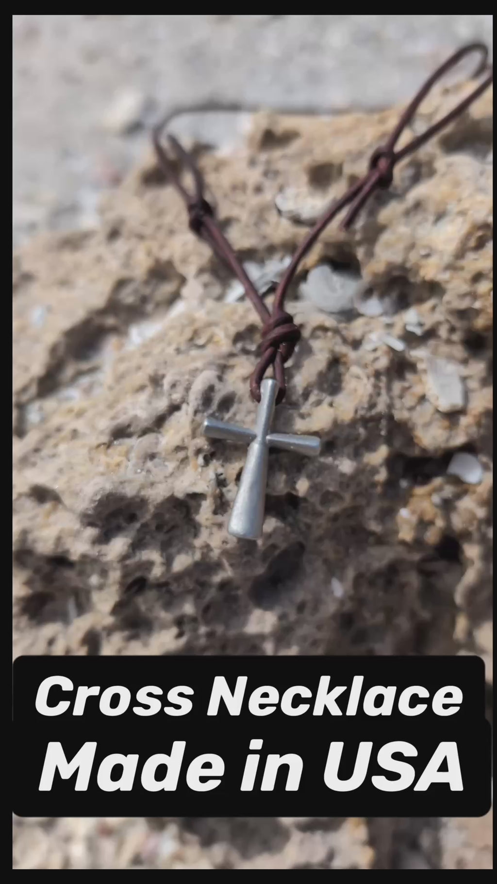 Handcrafted Pewter Cross Necklace Religious Mens Jewelry Premium Leather Cord Design Christian Faith Collection Adjustable Length Pendant Traditional Sacred Symbol Perfect Father Gift Special Occasion Present Meaningful Religious Accessory