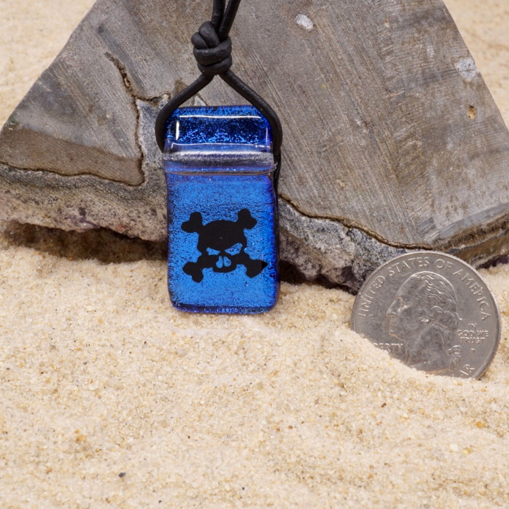 skull jewelry glass pendant