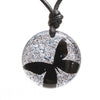 Beautiful Butterfly Dichroic Glass Pendant Silver Necklace - Zulasurfing Jewelry
 - 1