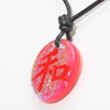 Dichroic Glass Pendant Chinese Peace Symbol - Zulasurfing Jewelry
 - 2