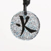 Dichroic Glass Pendant Chinese Fire Character Symbol - Zulasurfing Jewelry
 - 1