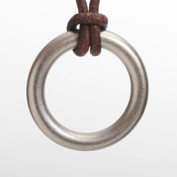 Surfer Necklace with stainless steel ring Pendant - Zulasurfing Jewelry
 - 1