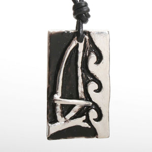 Windsurfer Necklace with Windsurfing Board Pendant - Zulasurfing Jewelry
 - 1