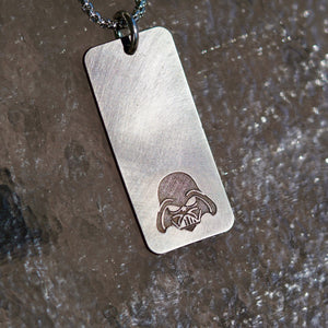 Darth Vader Helmet Necklace star wars fan art gift Handmade in the USA