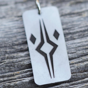 Ahsoka Tano Necklace fulcrum Star Wars fan art Stainless Steel pendant Handmade in the USA by Zulasurfing