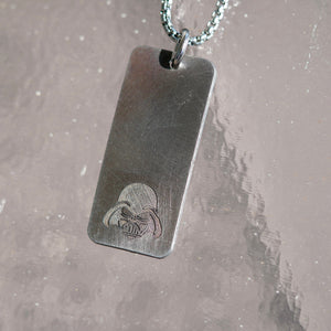 Darth Vader Helmet Necklace star wars fan art gift Handmade in the USA