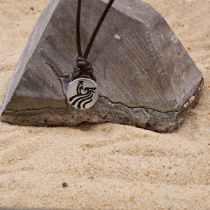 surfer pewter pendant