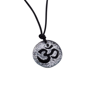 OM Pendant Made of Dichroic Glass