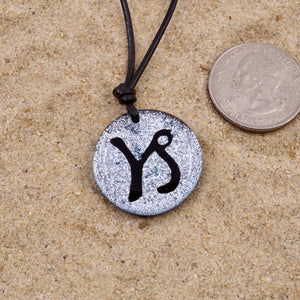 Capricorn glass Necklace