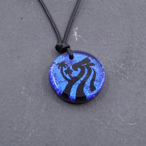 surfing jewelry glass pendant