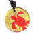 Hawaiian Sea Turtle Dichroic Glass Pendant - Zulasurfing Jewelry
