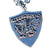 Kitesurfing Necklace with fire dragon shield Pendant - Zulasurfing Jewelry
 - 1