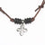 Surfer Necklace with Metal Cross Pendant - Zulasurfing Jewelry

