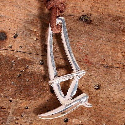 Windsurfer Necklace with Sterling Silver Pendant - Zulasurfing Jewelry
