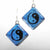 Fused Yin Yang Dichroic Glass Earrings - Zulasurfing Jewelry
