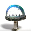 One of a Kind Sterling Silver and Dichroic glass size 7 ring - Zulasurfing Jewelry
 - 1