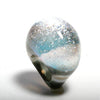 Outragous Dichroic Silver Color Glass ring size 4.5 - Zulasurfing Jewelry
 - 3