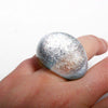 Outragous Dichroic Silver Color Glass ring size 4.5 - Zulasurfing Jewelry
 - 4