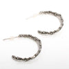 Organic Sterling Silver Bush Branch Hoop Earrings - Zulasurfing Jewelry
 - 1