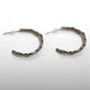 Organic Sterling Silver Bush Branch Hoop Earrings - Zulasurfing Jewelry
 - 2