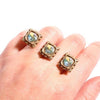 Exquisite 2 finger rings with Swarovski crystals - Zulasurfing Jewelry
 - 3
