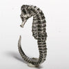 Seahorse ring Sterling Silver with Diamonds eyes - Zulasurfing Jewelry
 - 2