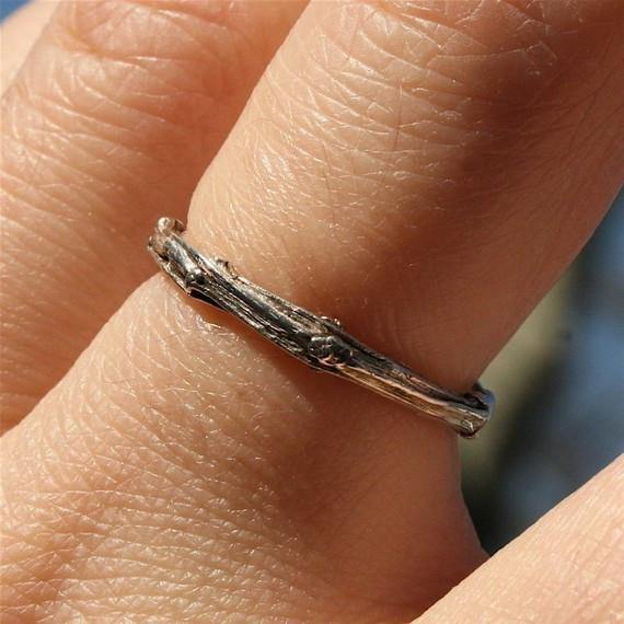 Sterling silver tree branch ring - Zulasurfing Jewelry
 - 2