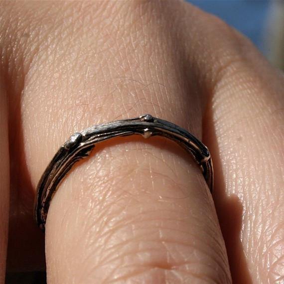 Sterling silver tree branch ring - Zulasurfing Jewelry
 - 3