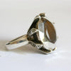 Enormous Sterling silver Diamond ring size 6 - Zulasurfing Jewelry
 - 2