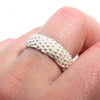 sea urchin band ring in sterling silver size 9 - Zulasurfing Jewelry
 - 2
