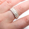 Sterling silver sea urchin band ring size 6.5 - Zulasurfing Jewelry
 - 3