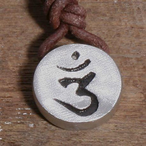 OM necklace Sanskrit symbol Hindu Yoga Reiki Art Surfer necklace - Zulasurfing Jewelry
 - 1