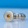 Sterling silver with yellow sapphire ring size 5 - Zulasurfing Jewelry
 - 1