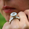 Sterling silver with yellow sapphire ring size 5 - Zulasurfing Jewelry
 - 4