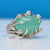 Amazing Sterling silver chalcedony and cz ring vintage style size 6 - Zulasurfing Jewelry
 - 1